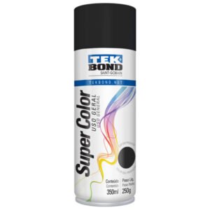Spray Preto Fosco Uso Geral 350 Ml/250G