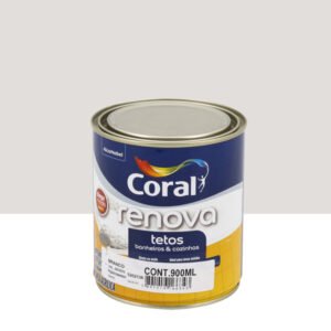Tinta Acrílica Fosca Renova Econômica Interior e Exterior Branco 0,9 L Coral