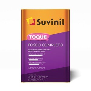 Tinta Acrílica Toque Premium Fosco Completo Interno e Externo Algodão Egipcio 18L Suvinil