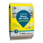 Argamassa para Bloco de Vidro Quartizolit Interna e Externa Branca 5kg